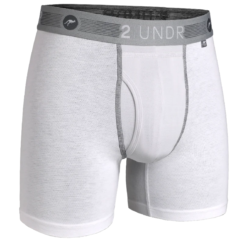 Flow Shift Boxer Brief - White