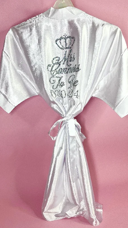 Personalised Robe - White