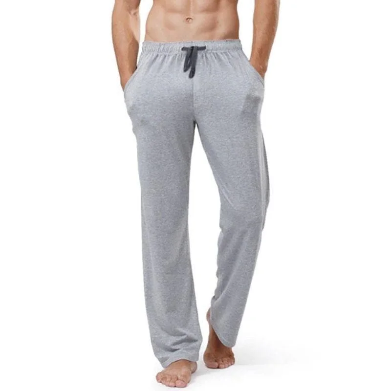 Men Cotton Loose Pajamas with Side pockets